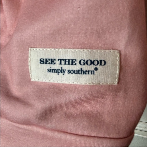 Simply Southern Embroidered Dog Lover lightweight sweatshirt rainbow long sleeve - Picture 6 of 7